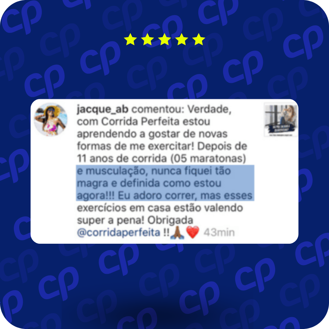 Depoimento sobre definição corporal com exercícios em casa